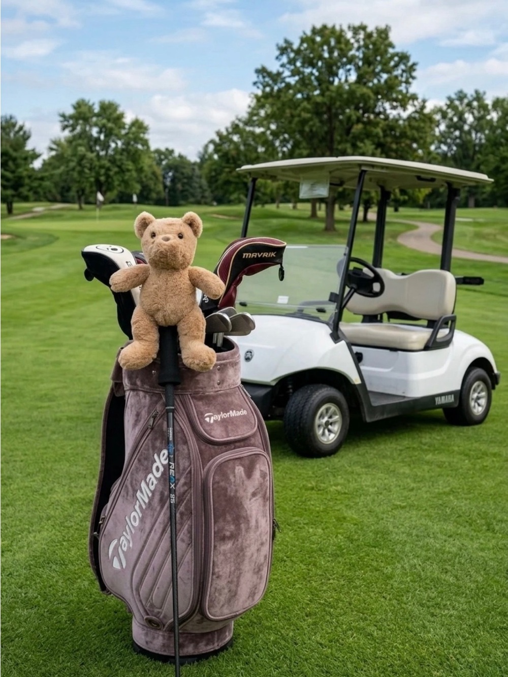 Golf Club Cover Brown Teddy Bear by Fairway Foundry
